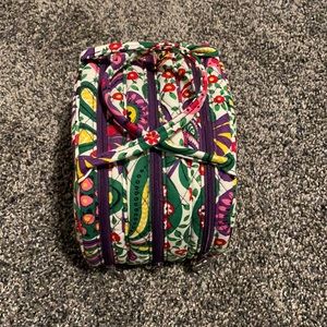 Vera Bradley 3 zipper make up bag
